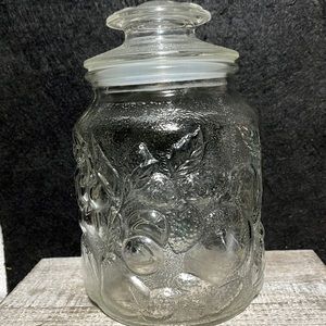 Vintage Libbey Orchard Fruit Canister
Libbey